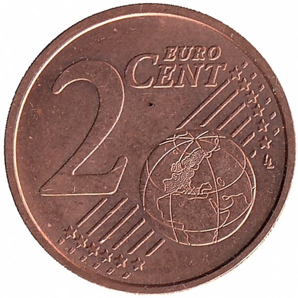 Италия 2 евроцента 2017 год