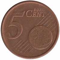 Германия 5 евроцентов 2002 год (F)