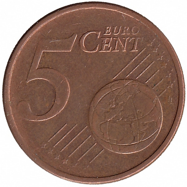 Германия 5 евроцентов 2002 год (F)