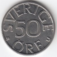 Швеция 50 эре 1985 год