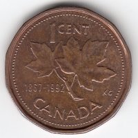 Канада 1 цент 1992 год
