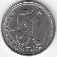 Венесуэла 50 сентимо 2007 год