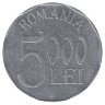 Румыния 5000 лей 2002 год