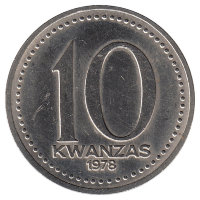 Ангола 10 кванз 1978 год (UNC)