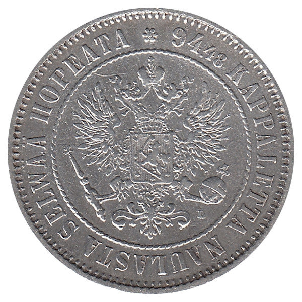 Финляндия (Великое княжество) 1 марка 1890 год