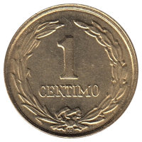 Парагвай 1 сентимо 1950 год (UNC)