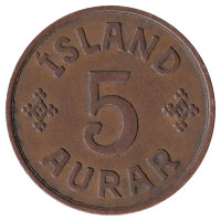 Исландия 5 эйре 1942 год