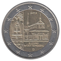 Германия 2 евро 2013 год (D) XF