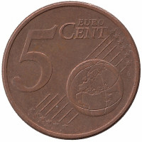 Германия 5 евроцентов 2002 год (D)