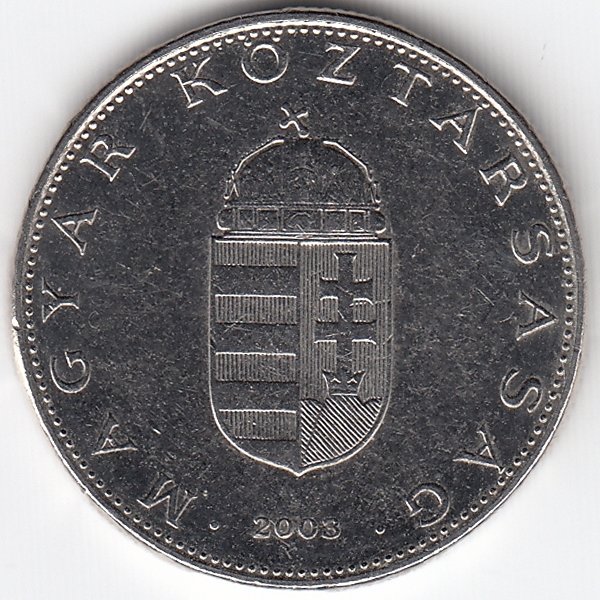 Венгрия 10 форинтов 2003 год