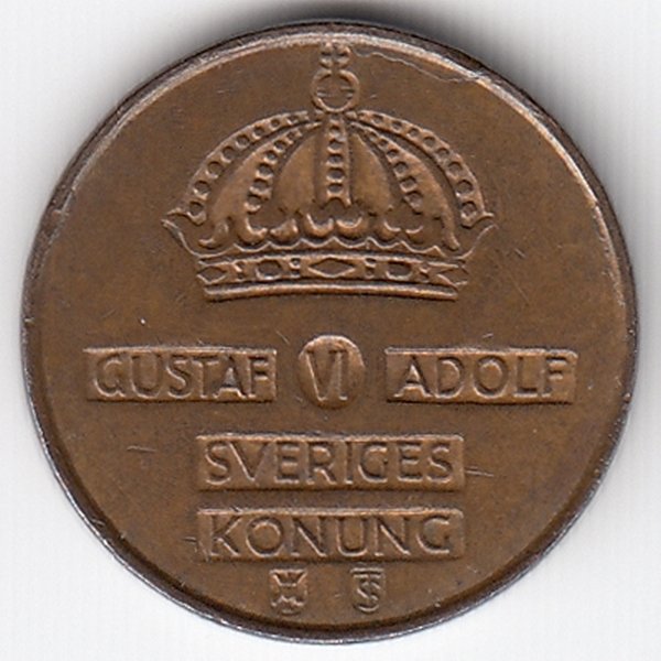Швеция 1 эре 1955 год