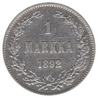 Финляндия (Великое княжество) 1 марка 1892 год