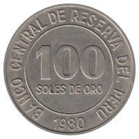 Перу 100 солей 1980 год