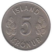 Исландия 5 крон 1969 год