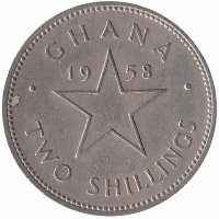 Гана 2 шиллинга 1958 год