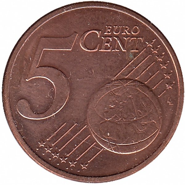 Люксембург 5 евроцентов 2011 год (aUNC)