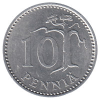 Финляндия 10 пенни 1986 год