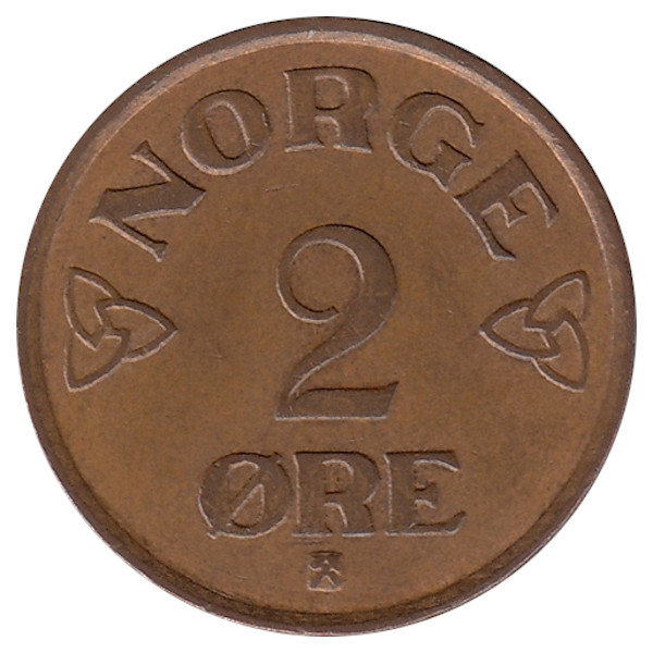 Норвегия 2 эре 1956 год