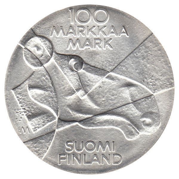 Финляндия 100 марок 1989 год (Изобразительное искусство)