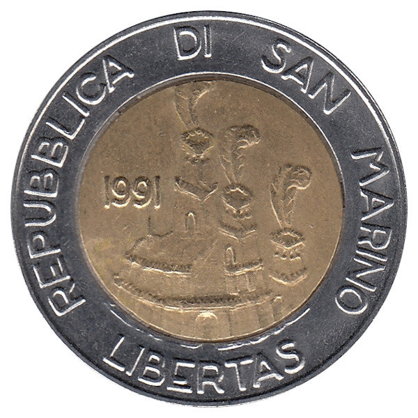 Сан-Марино 500 лир 1991 год