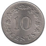 Мальта 10 центов 1972 год (UNC)