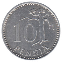 Финляндия 10 пенни 1983 год «N»