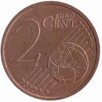 Германия 2 евроцента 2003 год (J)