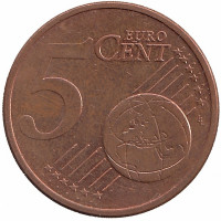 Германия 5 евроцентов 2009 год (D)