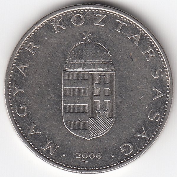 Венгрия 10 форинтов 2006 год