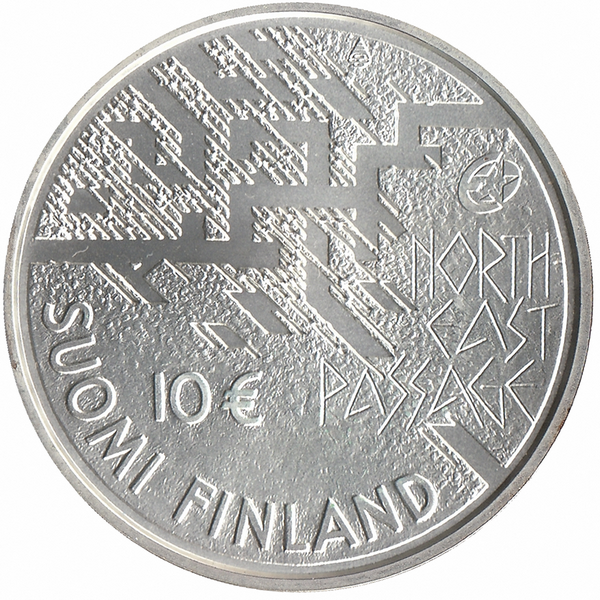 Финляндия 10 евро 2007 год (Адольф Эрик Норденшёльд)