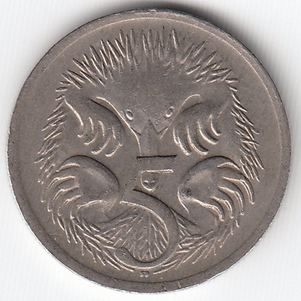 Австралия 5 центов 1968 год