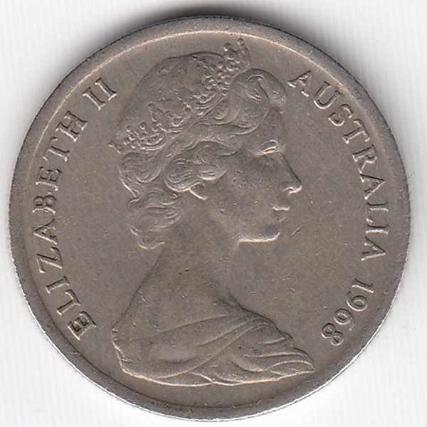 Австралия 5 центов 1968 год