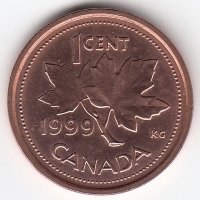 Канада 1 цент 1999 год