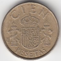 Испания 100 песет 1982 год