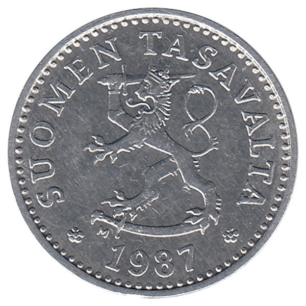 Финляндия 10 пенни 1987 год «M»