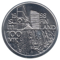 Финляндия 100 марок 1998 год (Алвар Аалто)