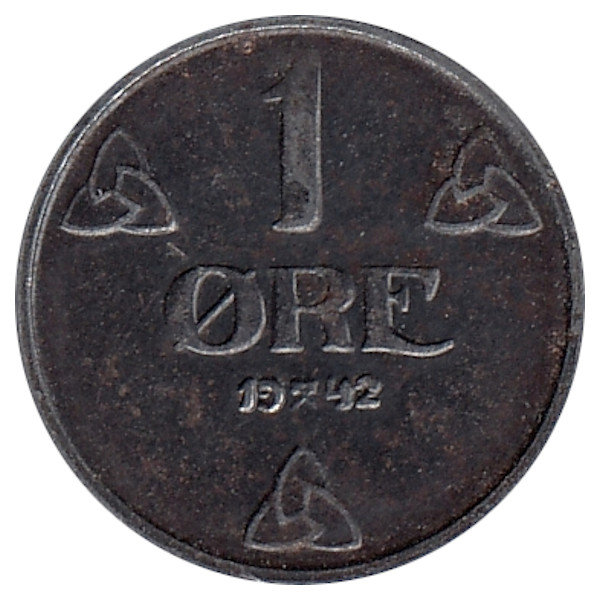 Норвегия 1 эре 1942 год