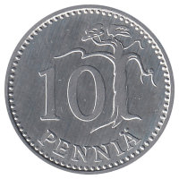 Финляндия 10 пенни 1989 год