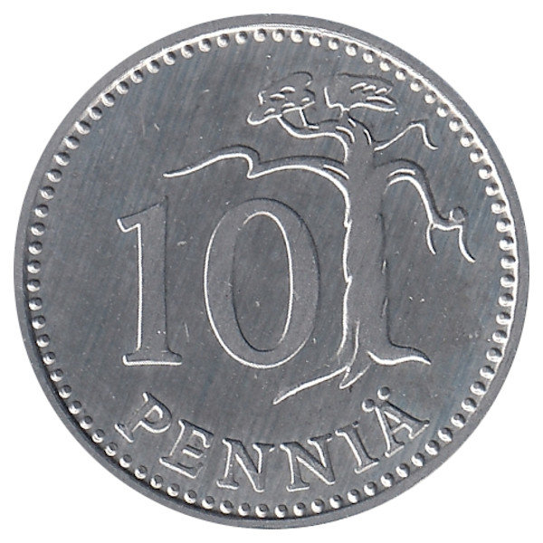Финляндия 10 пенни 1989 год