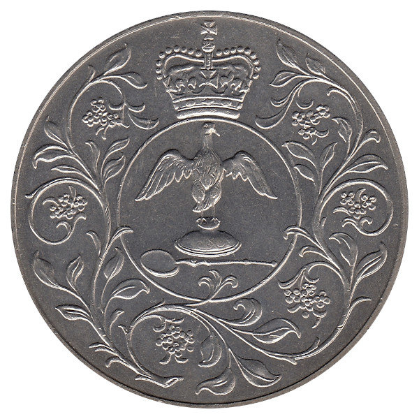 Великобритания 25 пенсов 1977 год (Серебряный юбилей царствования Елизаветы II)