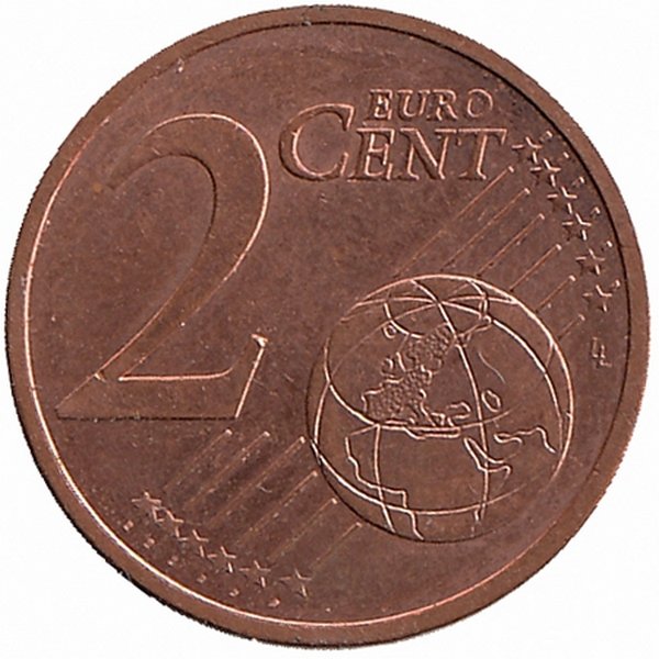 Франция 2 евроцента 2009 год