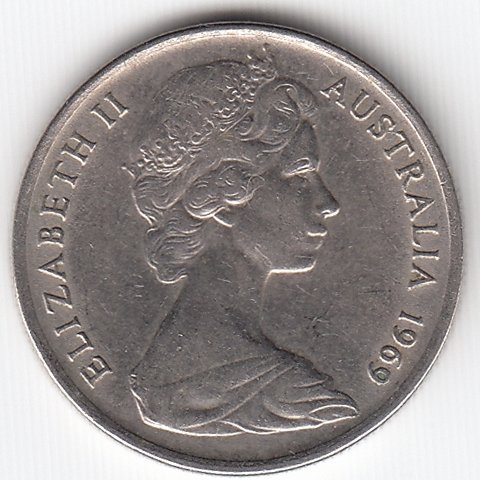 Австралия 5 центов 1969 год