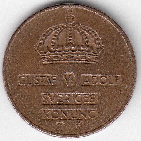 Швеция 2 эре 1957 год. 