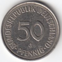 ФРГ 50 пфеннигов 1978 год (J)