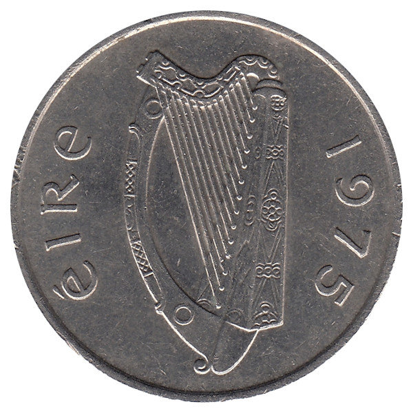 Ирландия 10 пенсов 1975 год (UNC)