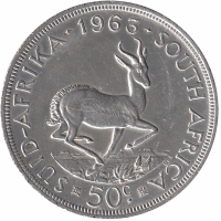 ЮАР 50 центов 1963 год (XF+)
