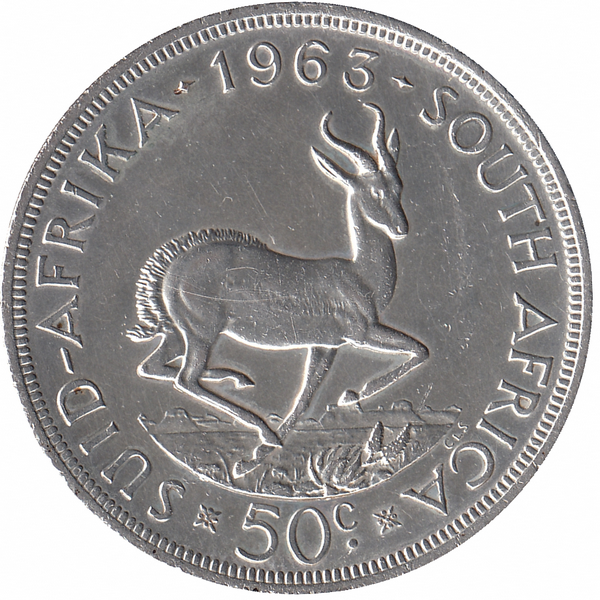 ЮАР 50 центов 1963 год (XF+)