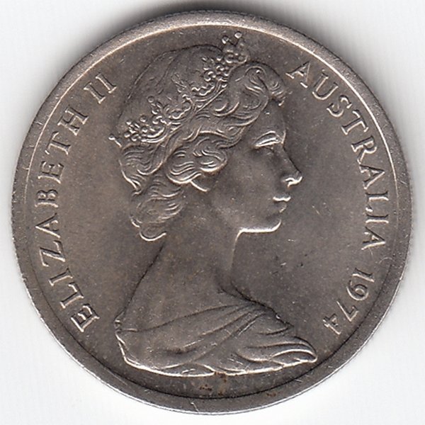 Австралия 5 центов 1974 год