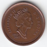 Канада 1 цент 2002 год