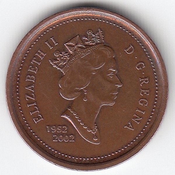 Канада 1 цент 2002 год